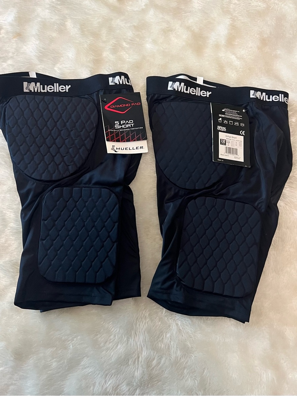 2pcs Bundled Men’s Padded Compression Shorts - Black